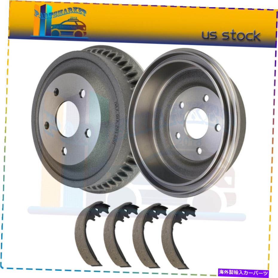 Brake Drum 後方。 94-96 97 98 99 Dodge Ram 1500のブレーキドラム +セラミックシューズ REAR. Brake Drums + Ceramic Shoes for 94-96 97 98 99 Dodge Ram 1500【並行輸入品】
