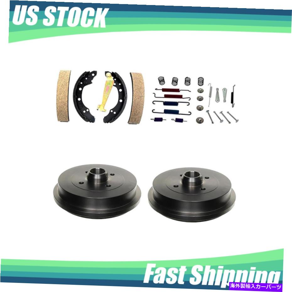 Brake Drum リアブレーキドラムブレーキシューズハードウェアスプリングキットフィット1995-1999フォルクスワーゲンカブリオ Rear Brake Drum Brake Shoes Hardware Spring Kit Fits 1995-1999 Volkswagen Cabrio【並行輸入品】