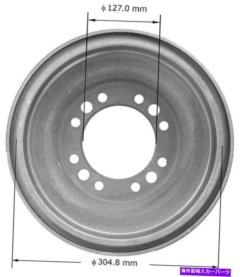 Brake Drum ブレーキドラムホーリアベンディックスPDR0550フィット1984 Ford F-350 Brake Drum-HO Rear Bendix PDR0550 fits 1984 Ford F-350【並行輸入品】