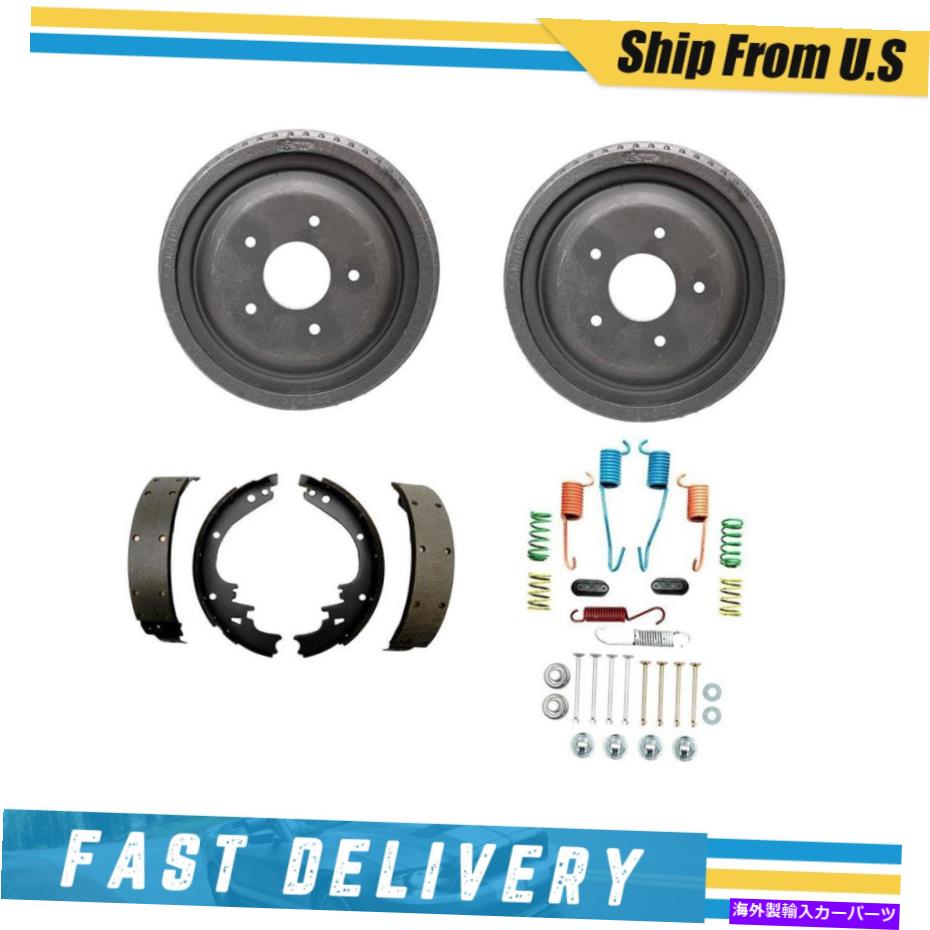 Brake Drum ポンティアックレマンズ用のリアドラムブレーキシューズ＆ハードウェアスプリングキット1973-1975 Rear Drums Brake Shoes & Hardware Spring Kit for Pontiac LeMans 1973-1975【並行輸入品】
