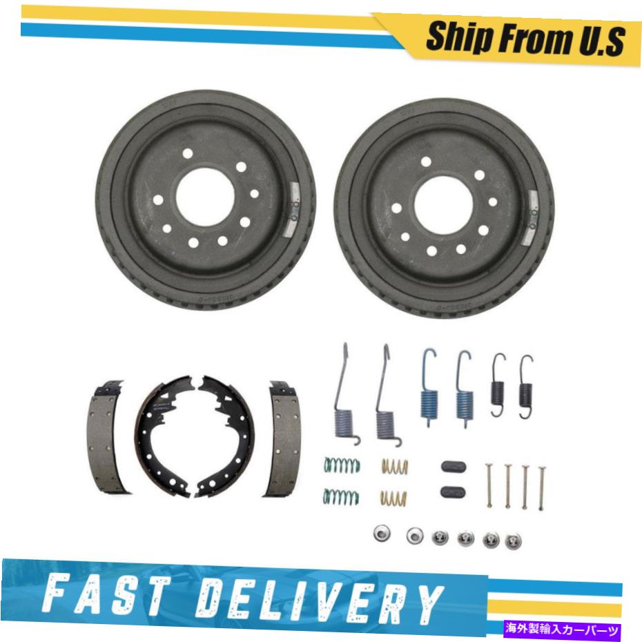 Brake Drum ポンティアックスターチーフ1966のためのリアドラムブレーキシューズ＆ハードウェアスプリングキット Rear Drums Brake Shoes & Hardware Spring Kit for Pontiac Star Chief 1966【並行輸入品】