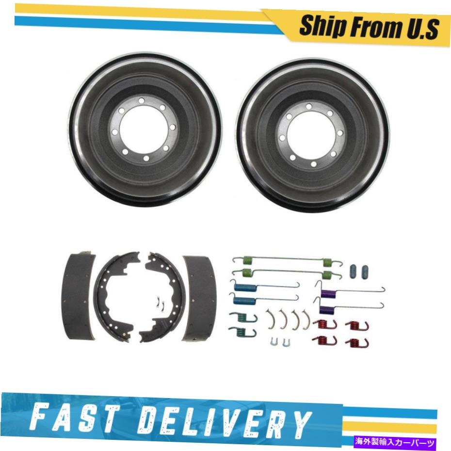 Brake Drum リアドラムブレーキシューズ＆ハードウェアスプリングキット1975 Ford F-350 12 \