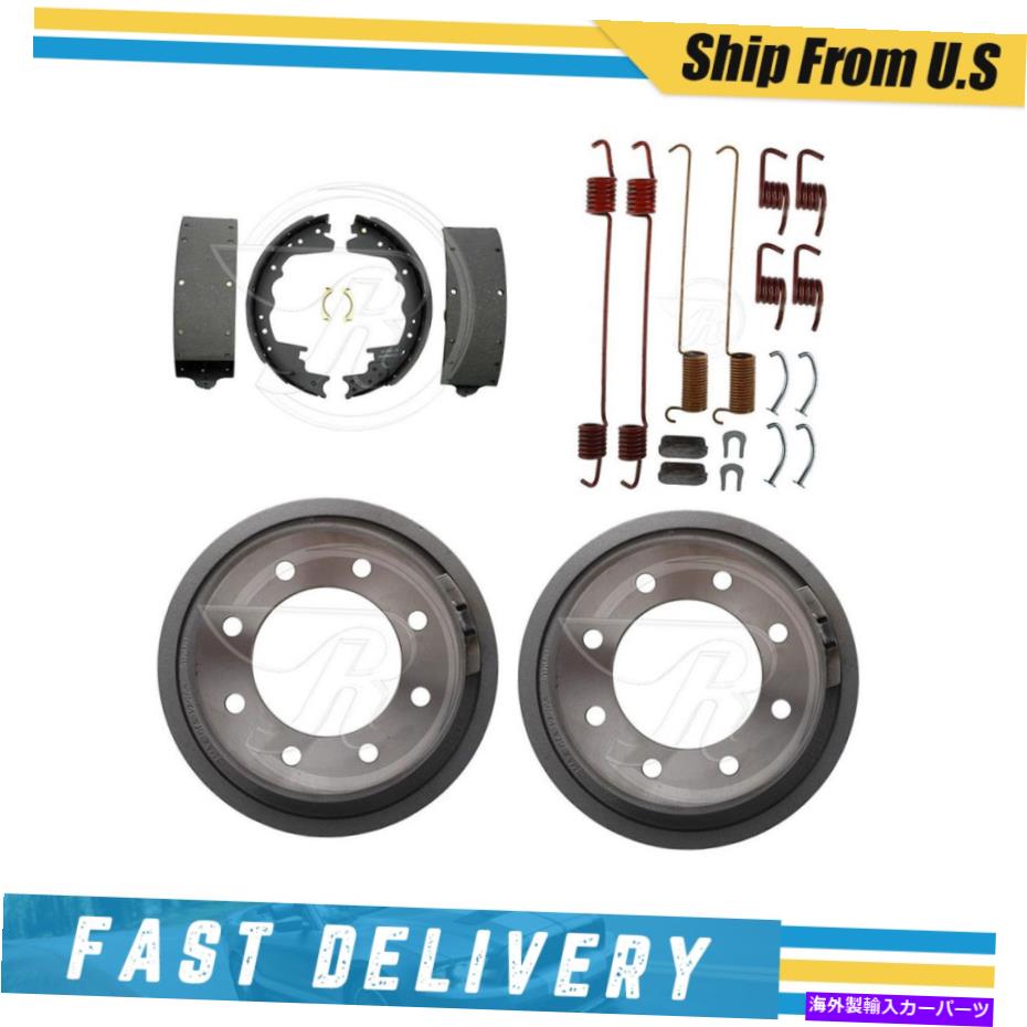 Brake Drum 2000 Dodge Ram 3500 Van用のリアドラムブレーキシューズ＆ハードウェアスプリングキット Rear Drums Brake Shoes & Hardware Spring Kit for 2000 Dodge Ram 3500 Van【並行輸入品】