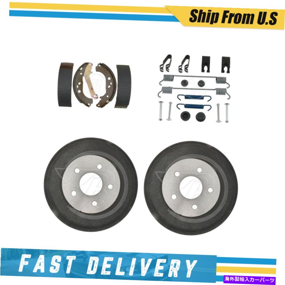 Brake Drum 2010-2013 Ford Transit Connectのリアドラムブレーキシューズ＆ハードウェアスプリングキット Rear Drums Brake Shoes & Hardware Spring Kit for 2010-2013 Ford Transit Connect【並行輸入品】
