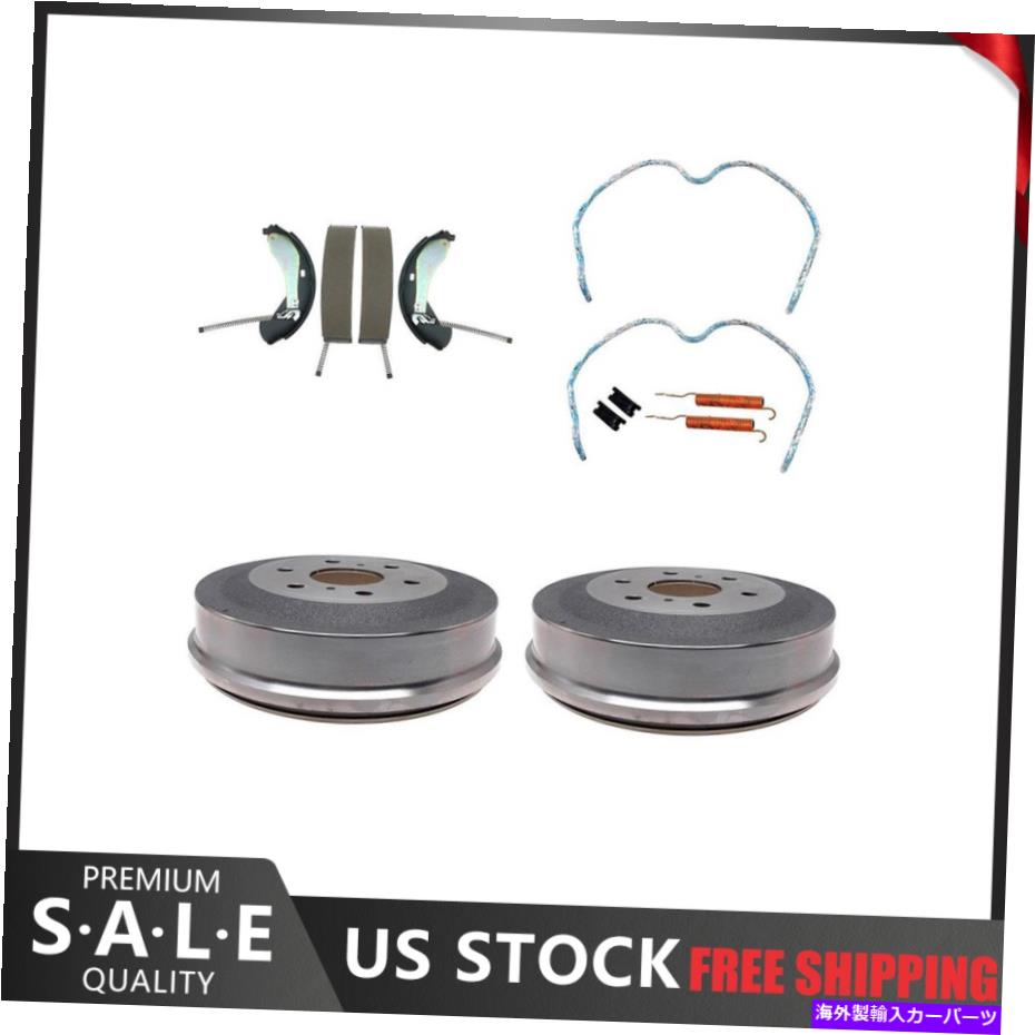 Brake Drum 2009年のGMC Sierra 1500リアキットブレーキドラム＆ブレーキシューズハードウェアキット For 2009 GMC Sierra 1500 Rear Kit Brake Drums & Brake Shoes Hardware Kit【並行輸入品】