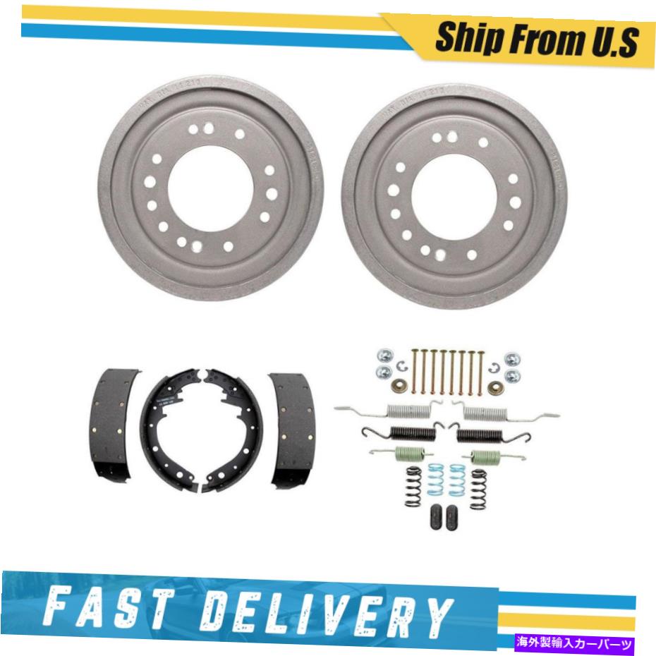 Brake Drum シボレーC20パネルのフロントドラムブレーキシューズ＆ハードウェアスプリングキット1967 Front Drums Brake Shoes & Hardware Spring Kit for Chevrolet C20 Panel 1967【並行輸入品】