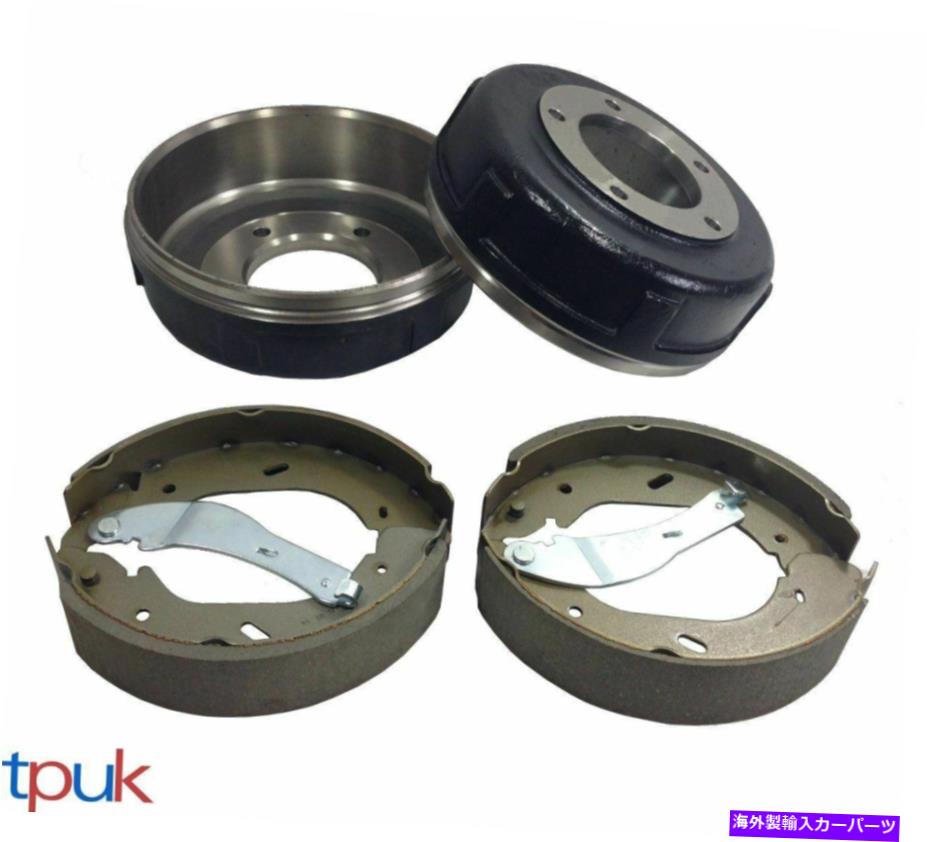 Brake Drum フォードトランジット2.3 RWDリアブレーキドラムと靴セットMK6 2000-2006両方の車輪 FORD TRANSIT 2.3 RWD REAR BRAKE DRUM AND SHOE SET MK6 2000 - 2006 BOTH WHEELS【並行輸入品】