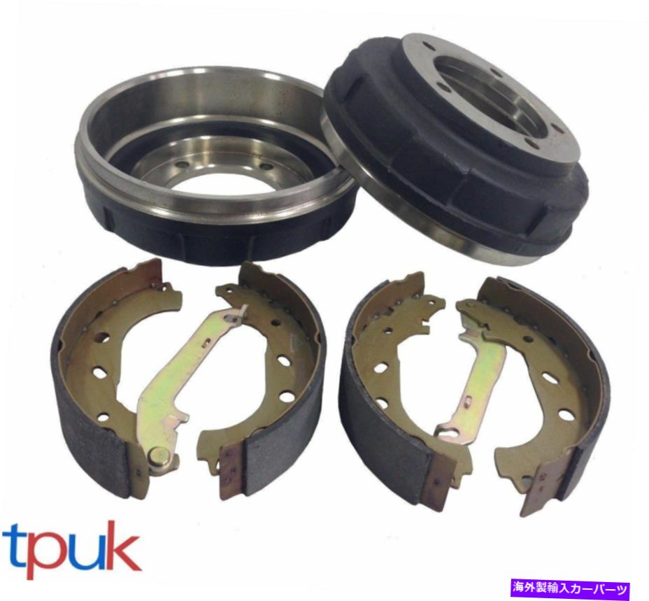 Brake Drum フォードトランジット2.0 FWD MK6リアブレーキドラムアンドシューキットフルセット2000-2006 FORD TRANSIT 2.0 FWD MK6 REAR BRAKE DRUM AND SHOE KIT FULL SET 2000 - 2006【並行輸入品】