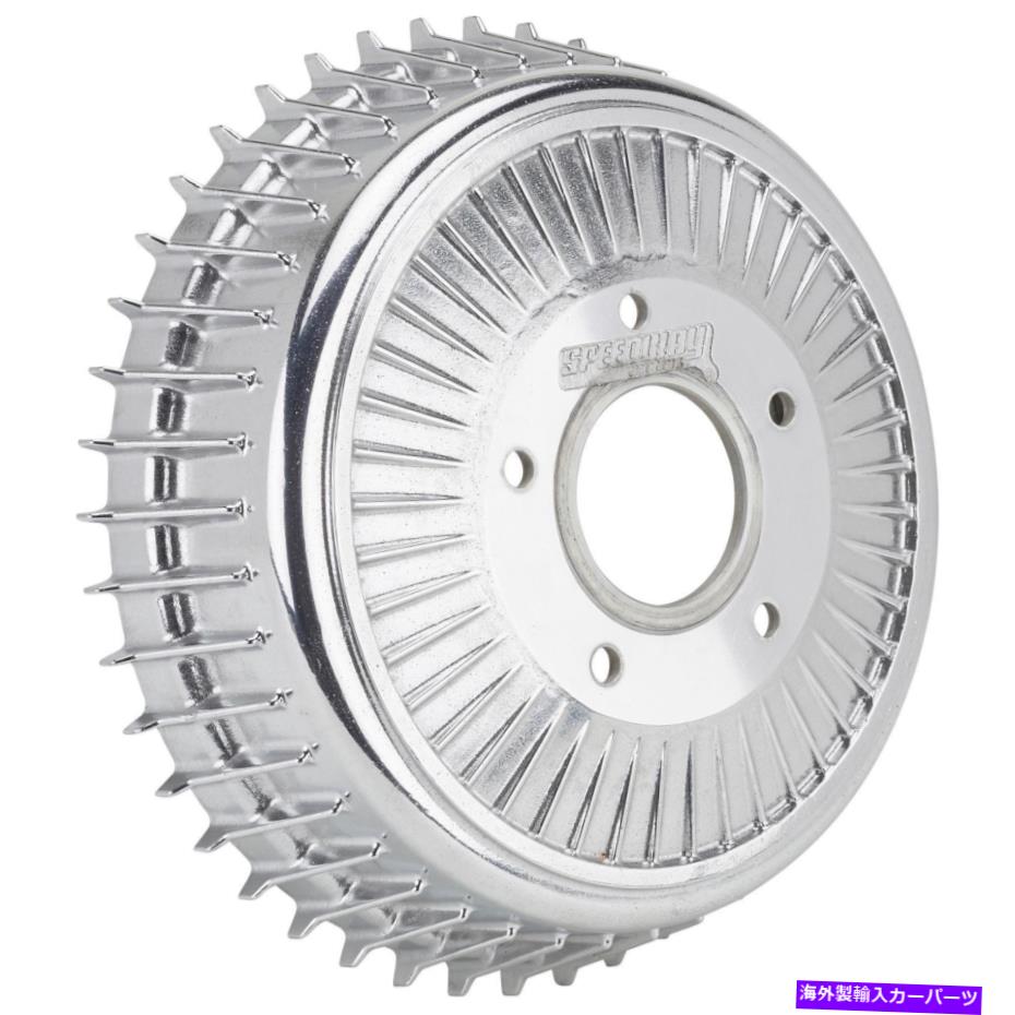 Brake Drum フォードスピンドル用のビュイックスタイルの磨かれたフィンブレーキドラム、12 x 2 Buick-Style Polished Finned Brake Drum for Ford Spindles, 12 x 2【並行輸入品】 86,878円