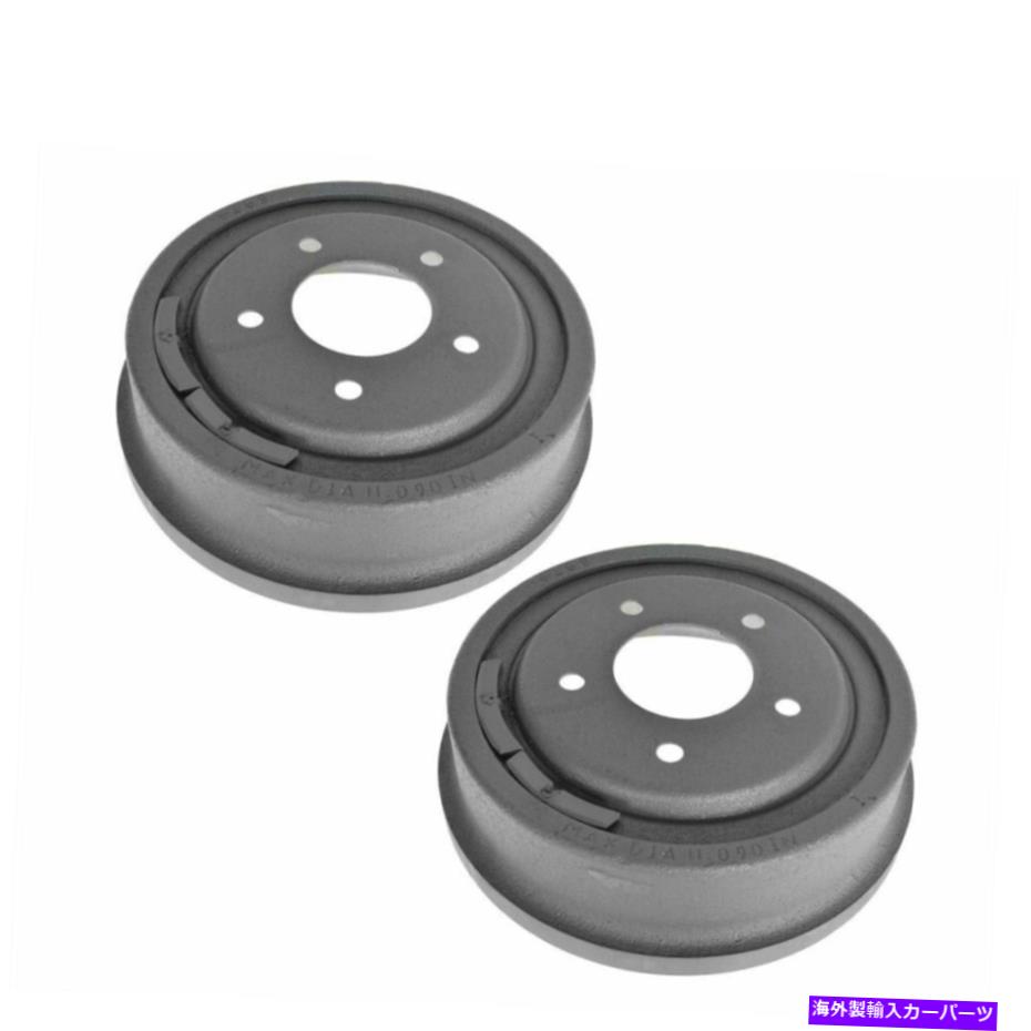 Brake Drum 1987年から1999年のブロンコE-Van E150エコノリンF150向けのリアブレーキドラムペアセット Rear Brake Drum Pair Set For 1987-1999 Bronco E-Van E150 Econoline F150【並行輸入品】