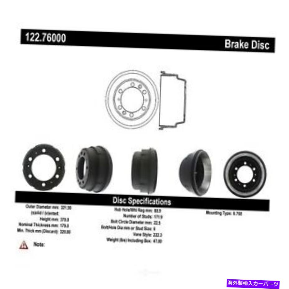 Brake Drum ブレーキドラムプレミアムリア、フロントセントリック122.76000 Brake Drum-Premium Rear,Front Centric 122.76000【並行輸入品】
