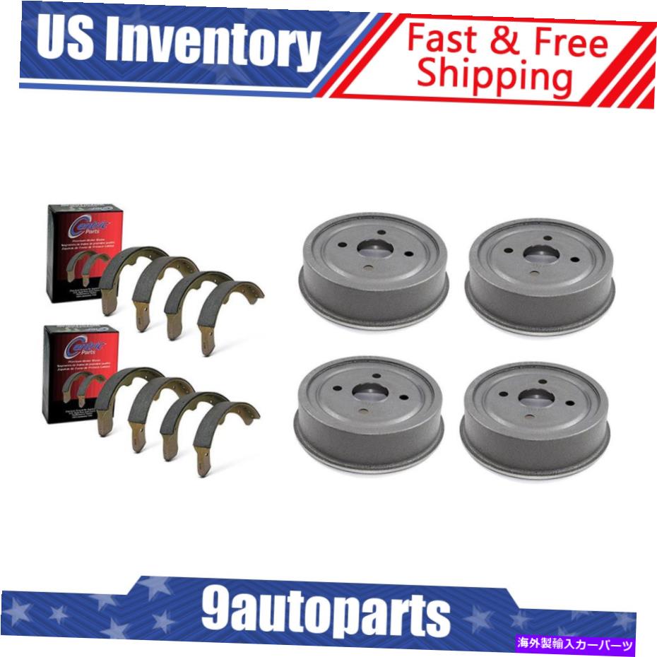 Brake Drum 1960-1962フォードランチェロフロントとリアブレーキドラムとブレーキシューズ For 1960-1962 Ford Ranchero Front And Rear Brake Drums And Brake Shoes【並行輸入品】 76,351円