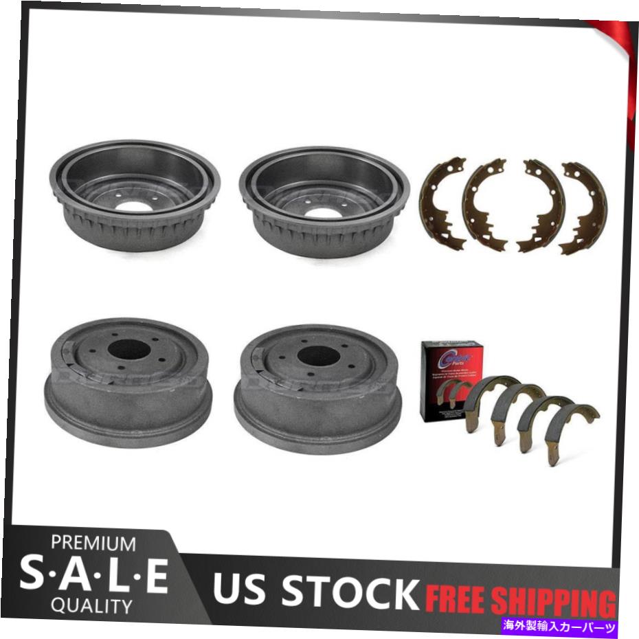 Brake Drum フィット1965-1966シボレーコルベアフロントリアLH RHブレーキドラム＆シューズ Fits 1965-1966 Chevrolet Corvair Front Rear LH RH Brake Drums & Shoes【並行輸入品】