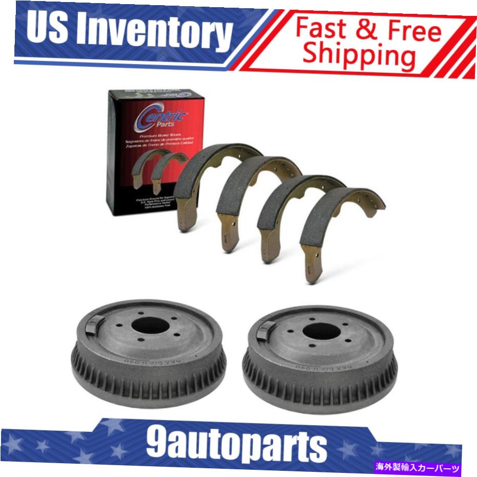 Brake Drum 1982年から1984年のキャデラックデビルリアブレーキドラム＆ブレーキシューズキット For 1982-1984 Cadillac DeVille Rear Brake Drums & Brake Shoes Kit【並行輸入品】
