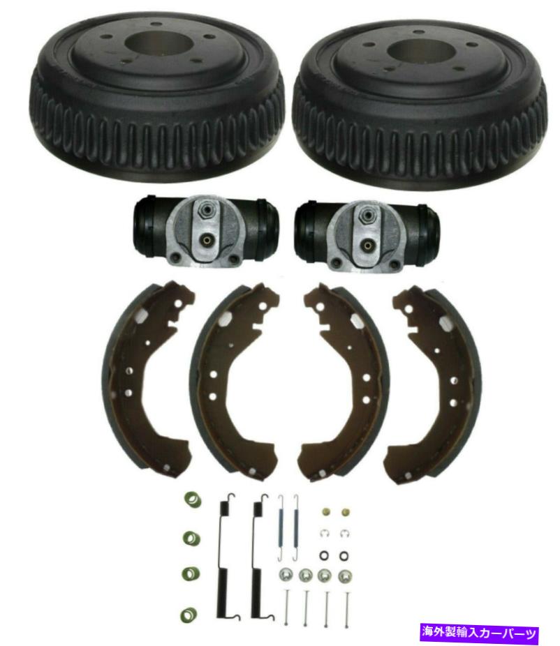 Brake Drum ブレーキドラムシューズ＆シリンダーキットリアC1500タホユーコン5ラグ Brake Drums Shoes & Cylinders Kit Rear for C1500 TAHOE Yukon 5 Lug【並行輸入品】
