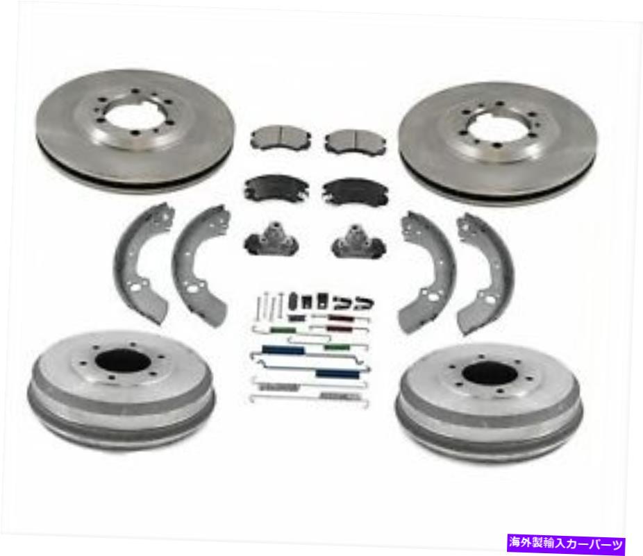 Brake Drum 98-99ロデオアミゴブレーキロータードラム＆ブレーキシューズスプリングホイールC 8PC for 98-99 Rodeo Amigo Brake Rotors Drums & Brake Shoes Springs Wheel C 8pc【並行輸入品】