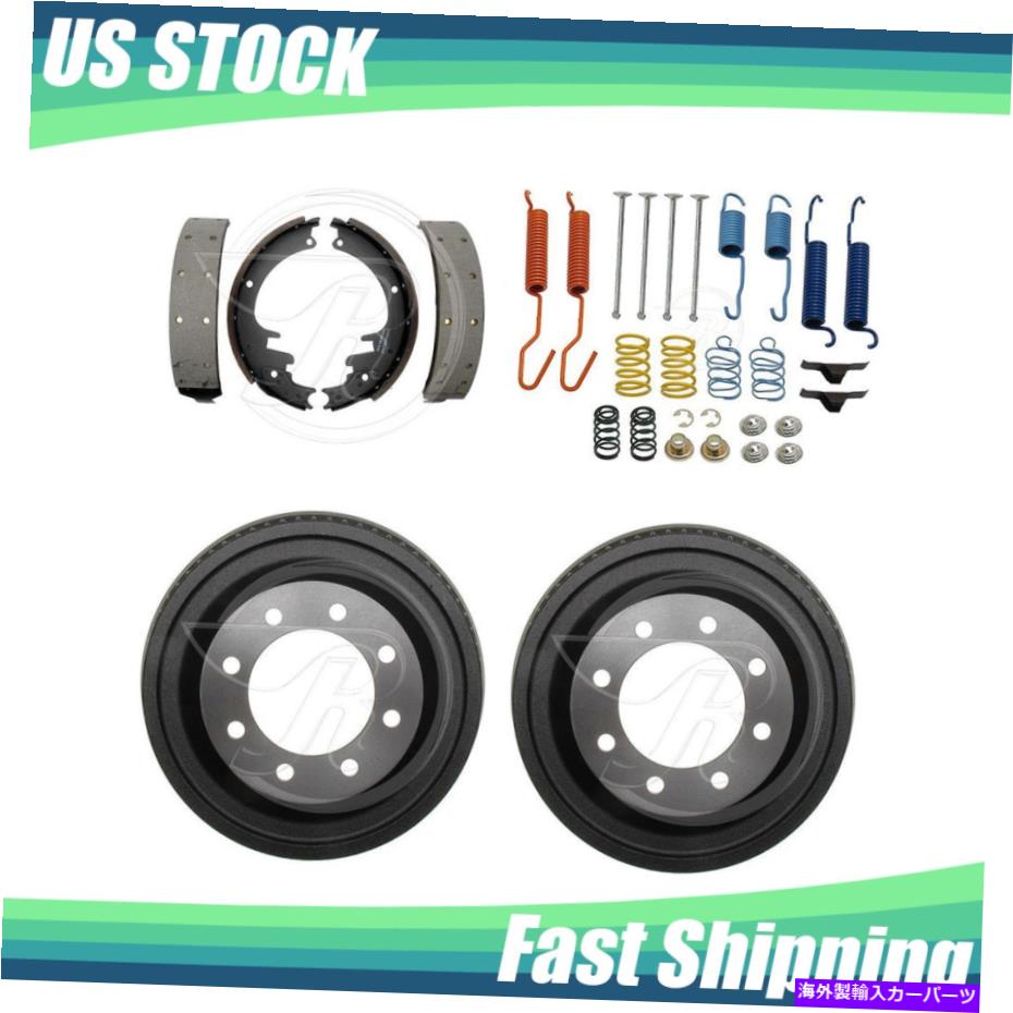 Brake Drum リアキットブレーキドラム＆ブレーキシューズハードウェアキットフィット1996-1999ダッジラム2500 OL Rear Kit Brake Drums & Brake Shoes Hardware Kit Fits 1996-1999 Dodge Ram 2500 OL【並行輸入品】