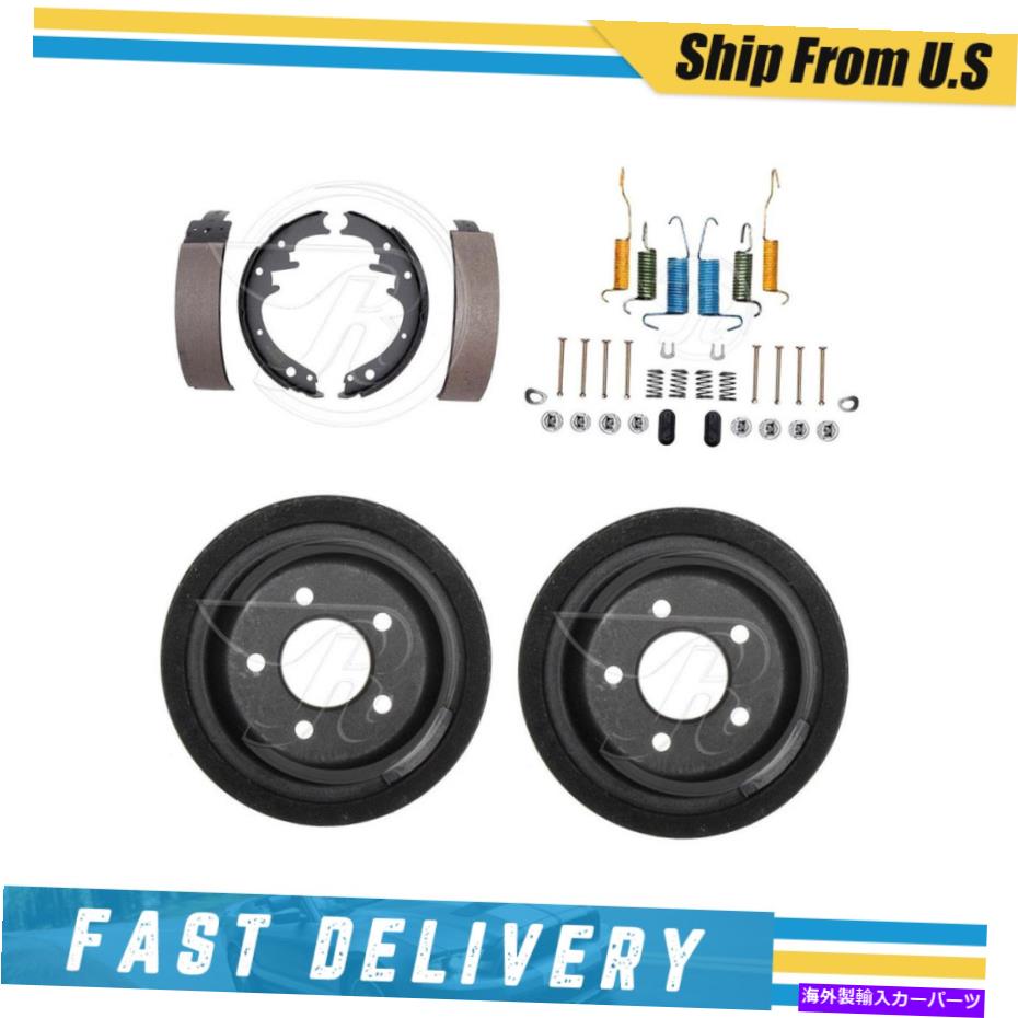 Brake Drum フォードグラナダ用のリアブレーキドラムブレーキシューズ＆ハードウェアスプリングキット1975-1979 Rear Brake Drums Brake Shoes & Hardware Spring Kit for Ford Granada 1975-1979【並行輸入品】