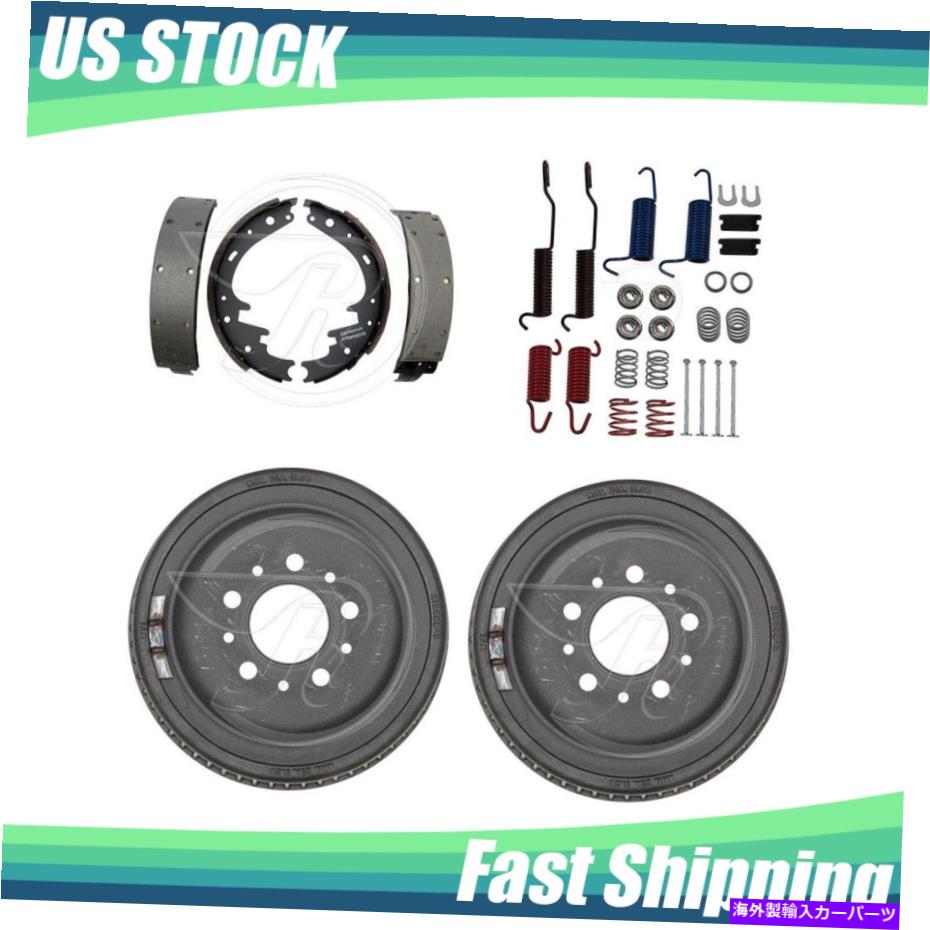 Brake Drum リアキットブレーキドラム＆ブレーキシューズハードウェアキットフィット1971フォードランチワゴンol Rear Kit Brake Drums & Brake Shoes Hardware Kit Fits 1971 Ford Ranch Wagon OL【並行輸入品】