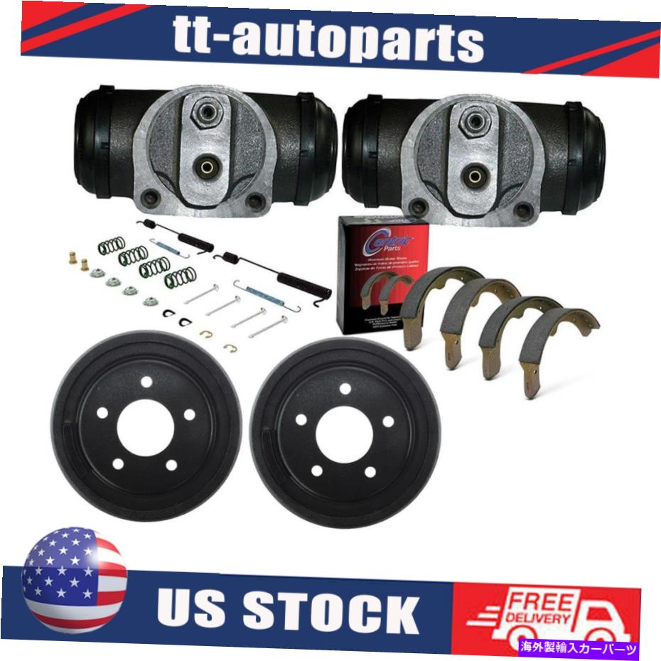 Brake Drum ブレーキドラムシューズ＆シリンダーキットリアC1500タホユーコン5ラグ Brake Drums Shoes & Cylinders Kit Rear for C1500 TAHOE Yukon 5 Lug【並行輸入品】