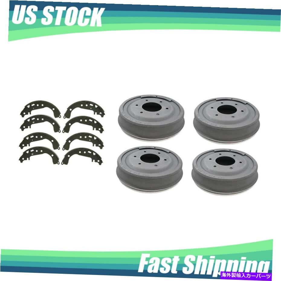 Brake Drum 1965年から1967年のシボレーC10ピックアップフロントリアLH RHブレーキドラム＆シューズ_ol For For 1965-1967 Chevrolet C10 Pickup Front Rear LH RH Brake Drums & Shoes _OL【並行輸入品】