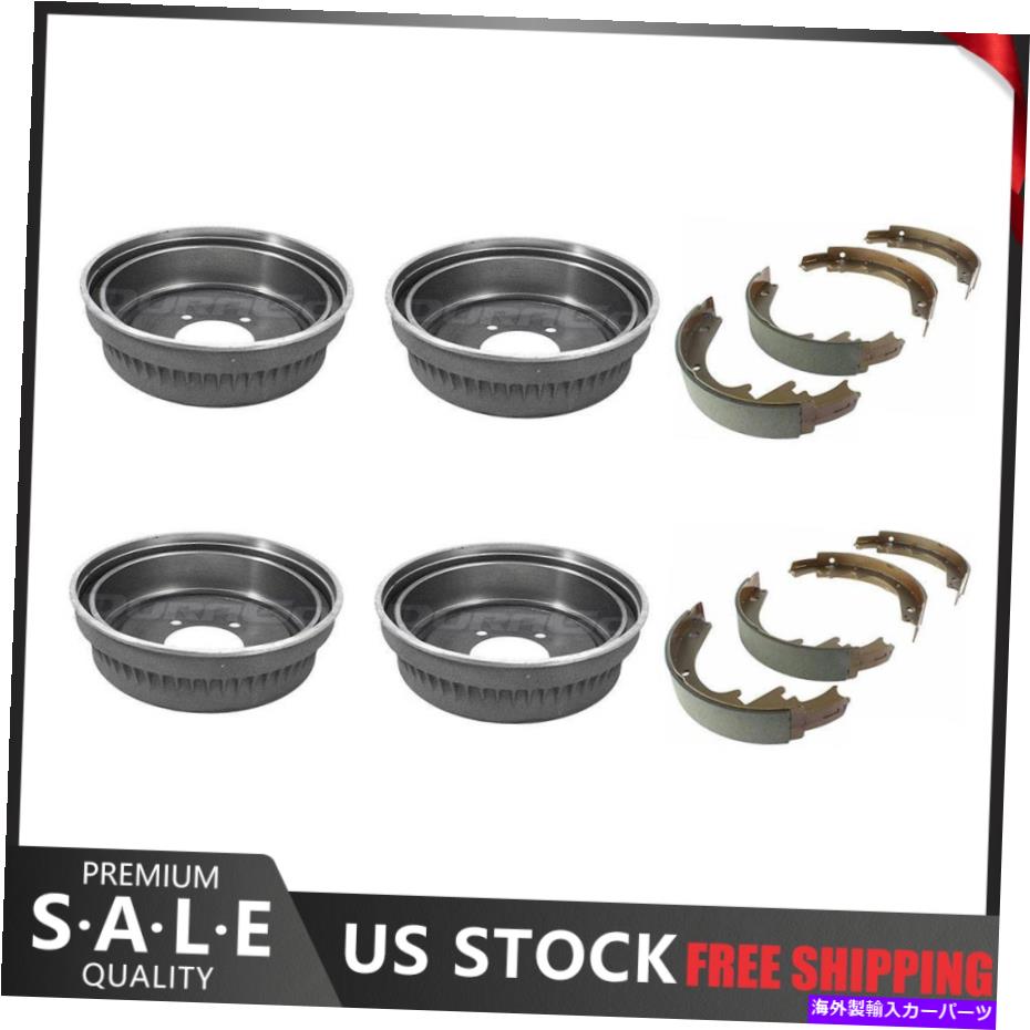 Brake Drum 1974年ジープCJ5フロントリアLH RHブレーキドラム＆シューズ Fits 1974 Jeep CJ5 Front Rear LH RH Brake Drums & Shoes【並行輸入品】