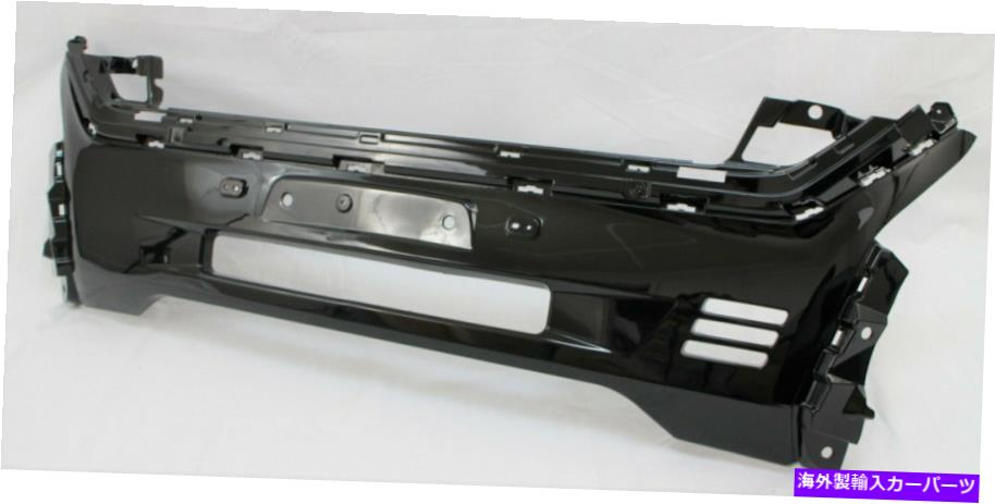 trim panel フロントバンパーセンターグリルパネルプレートトリムブラックグロスフィット2019-20アウトランダー Front Bumper center grille panel plate trim Black gloss fits 2019-20 Outlander【並行輸入品】