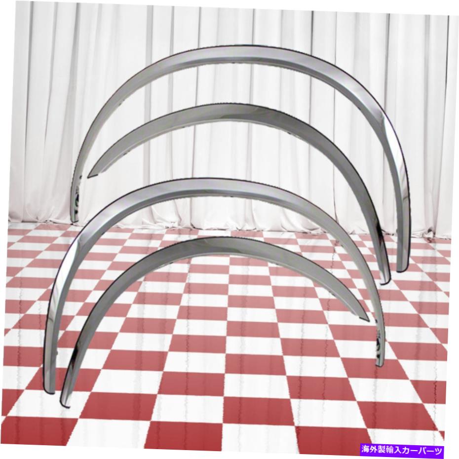 trim panel 4つのフェンダートリムのセットフィット1999-2007フォードF-250スーパーデューティ - ステンレス鋼 Set of 4 Fender Trims fits 1999-2007 Ford F-250 Super Duty - Stainless Steel【並行輸入品】