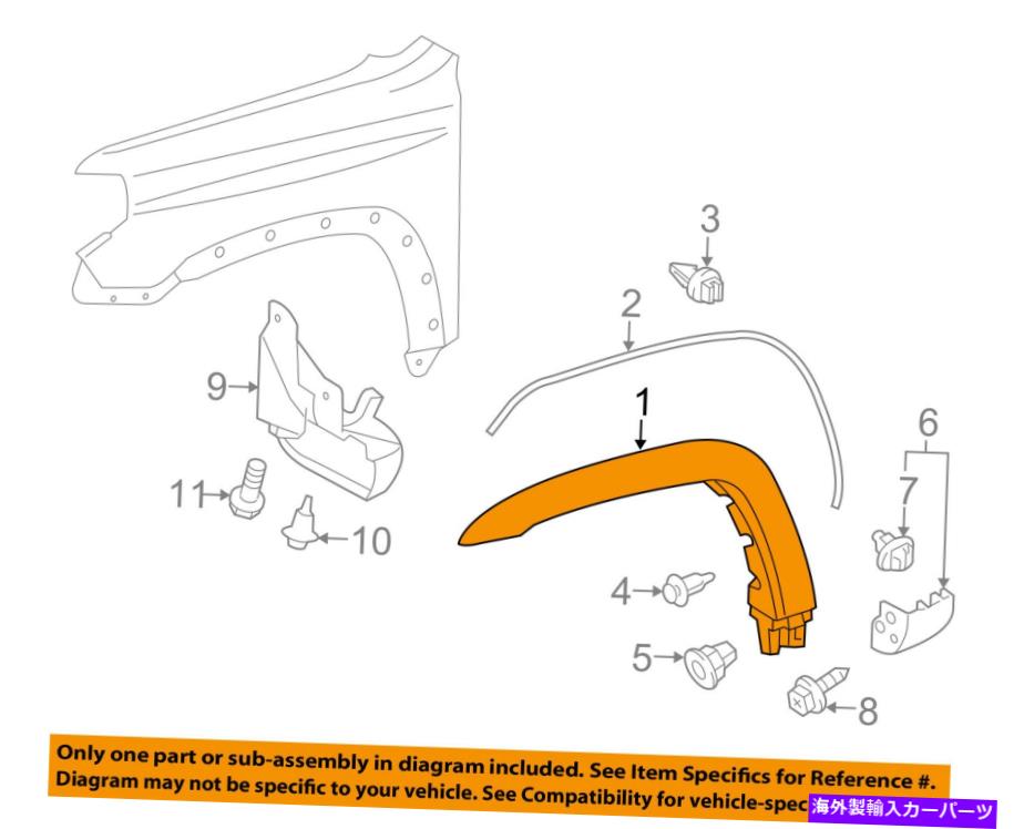 trim panel トヨタOEM 4runner-front fenderフレアホイールウェルアーチ右乗客5384735906 TOYOTA OEM 4Runner-Front Fender Flare Wheel Well Arch Right PASSENGER 5384735906【並行輸入品】