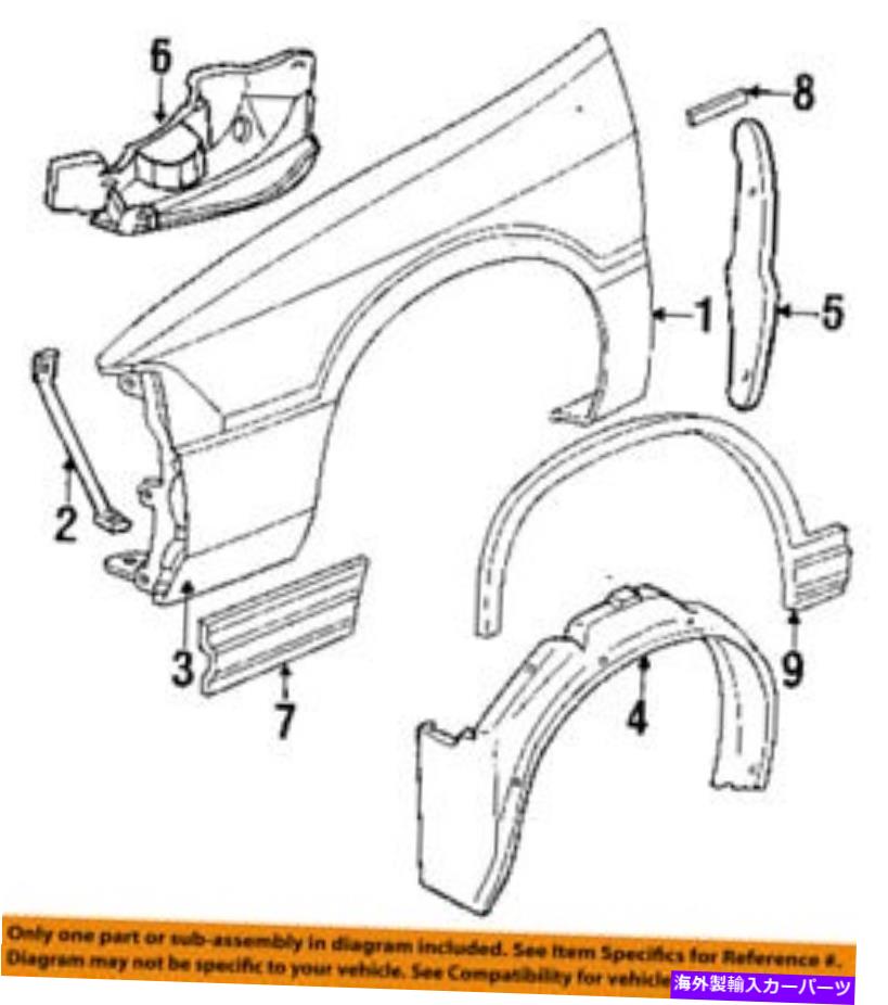 trim panel クライスラーOEMフロントフェンダー - ローワーモールディングトリムパネル左WT09JD2 CHRYSLER OEM Front Fender-Lower Molding Trim Panel Left WT09JD2【並行輸入品】