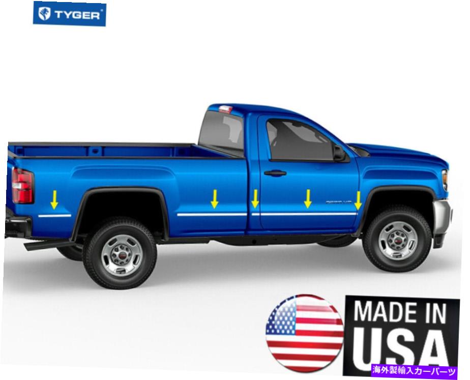 trim panel 14-18 GMCシエラレギュラーキャブ8 'ベッドボディサイドモールディングトリム1 1/4 \