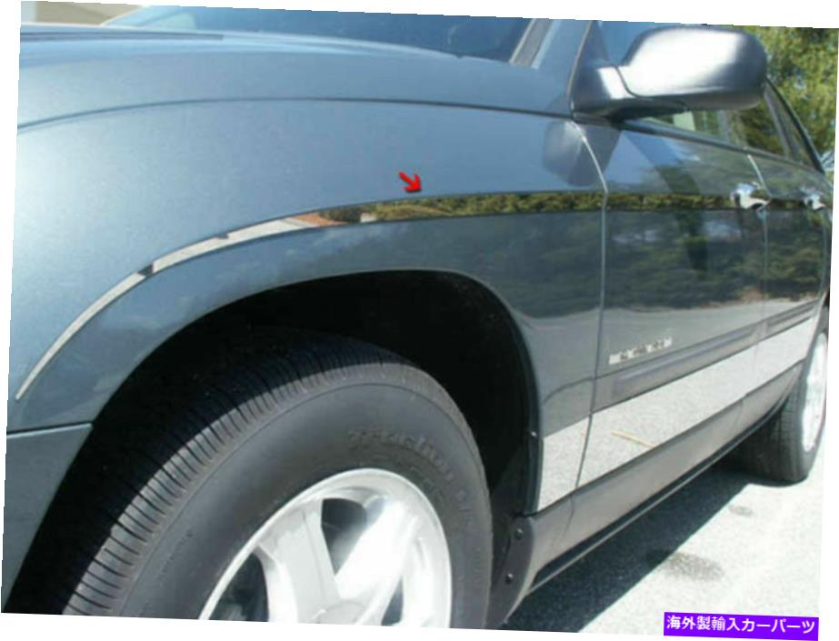 trim panel QAA TH44752ステンレスロッカーパネルトリムインサート2004-2008パシフィカ向け12 PCセット QAA TH44752 Stainless Rocker Panel Trim Inserts 12 Pc Set For 2004-2008 Pacifica【並行輸入品】