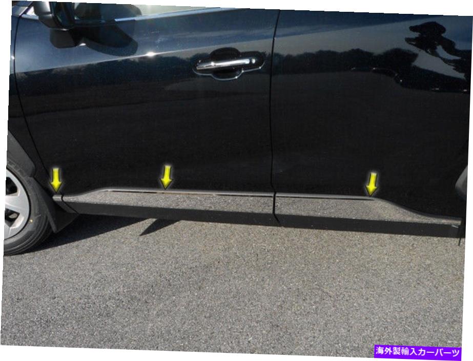 trim panel ステンレススチールアッパーロッカーパネルトリムキット6 PCフィット2019-2022トヨタRAV4 Stainless Steel Upper Rocker Panel Trim Kit 6 Pc Fits 2019-2022 Toyota Rav4【並行輸入品】