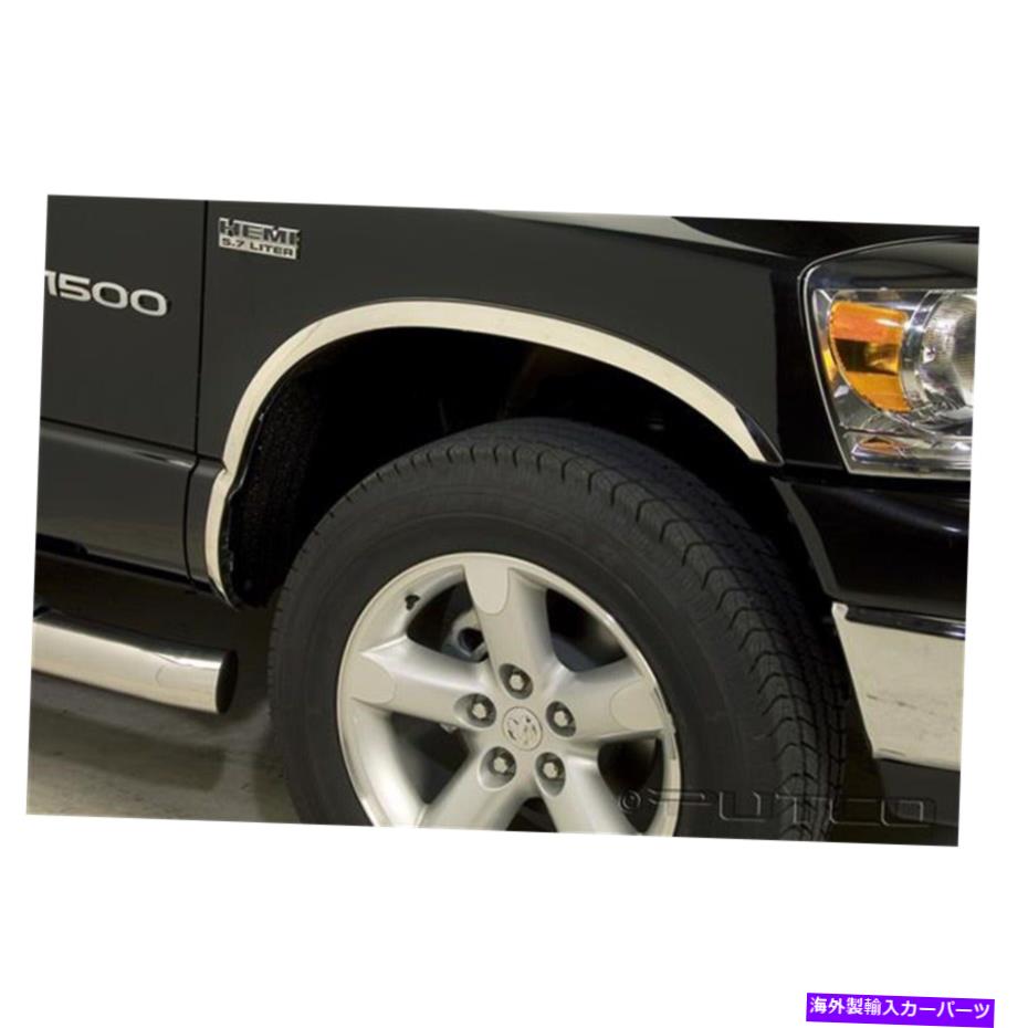 trim panel Putco 97309 03-08 Dodge Ram Hemiのステンレススチールフェンダートリム Putco 97309 Stainless Steel Fender Trim for 03-08 Dodge Ram Hemi【並行輸入品】