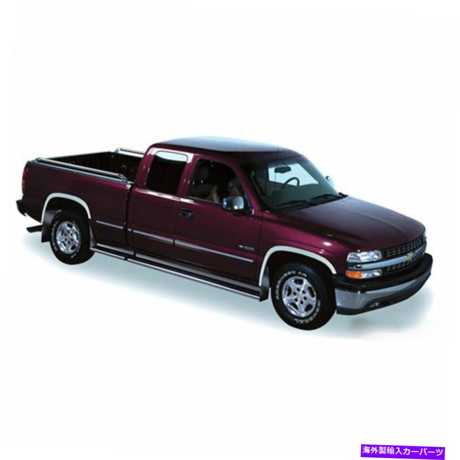 trim panel 01-04 GMC Sierra HD w/Factoryフレア用のプトコステンレス鋼フルフェンダートリム Putco Stainless Steel Full Fender Trim for 01-04 GMC Sierra HD w/Factory Flares【並行輸入品】