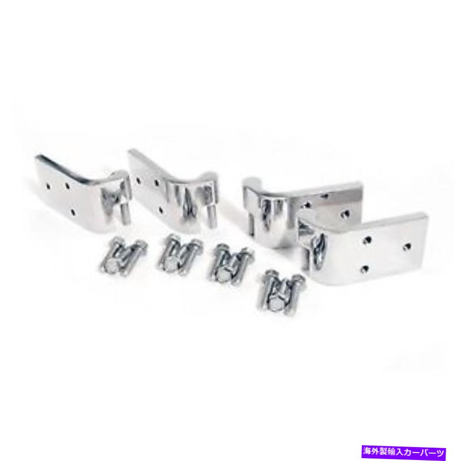 trim panel C6TZ-9722800-DRスコットドレイクブロンコ取り外し可能なドアヒンジ、ステンレス鋼 C6TZ-9722800-DR Scott Drake Bronco Removable Door Hinges, Stainless Steel【並行輸入品】