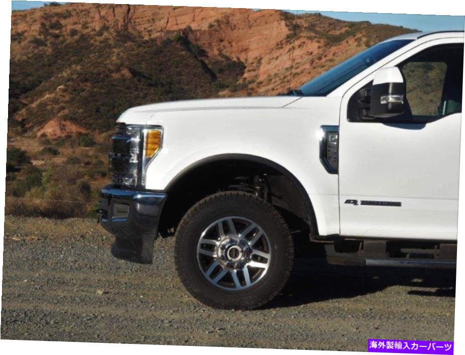 trim panel FTFD837 17-21フォードF250 F350スーパーデューティマットブラックステンレススチールフェンダートリム FTFD837 17-21 Ford F250 F350 Super Duty MATTE BLACK Stainless Steel Fender Trim【並行輸入品】