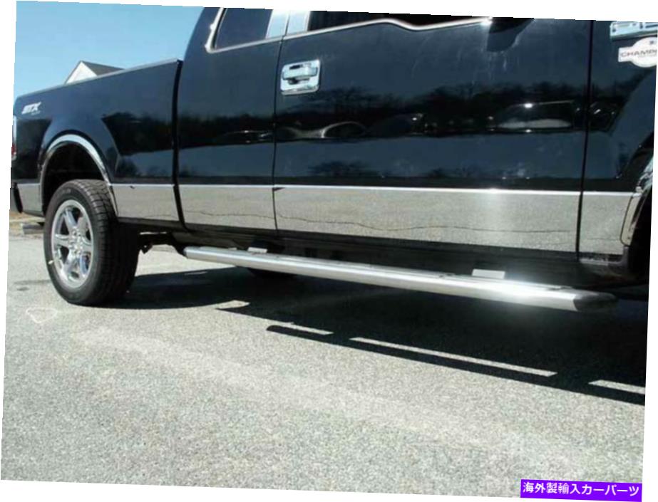 trim panel QAA TH44313ステンレス下部ロッカーパネルトリム2004-2008 F-150向け10 PCセット QAA TH44313 Stainless Lower Rocker Panel Trim 10 Pc Set For 2004-2008 F-150【並行輸入品】