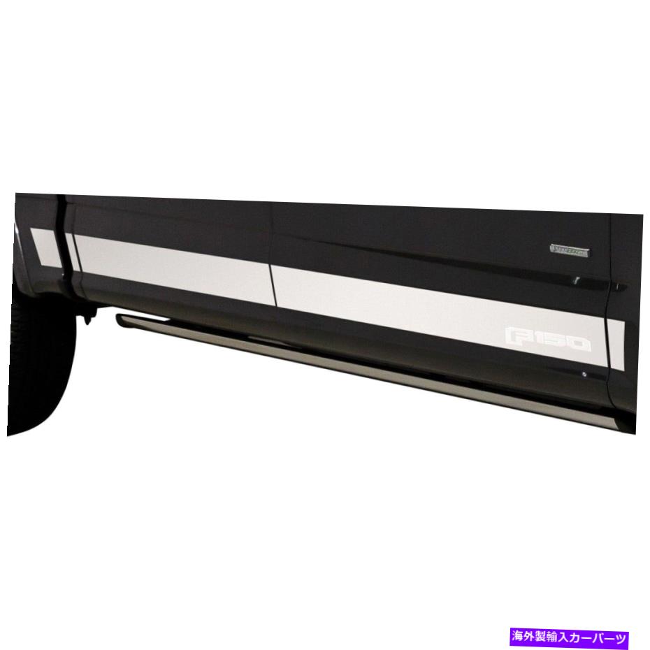 trim panel Ford F-250のスーパーデューティ17-22 Putco Fordライセンス洗練されたロッカーパネルカバー For Ford F-250 Super Duty 17-22 Putco Ford Licensed Polished Rocker Panel Covers【並行輸入品】