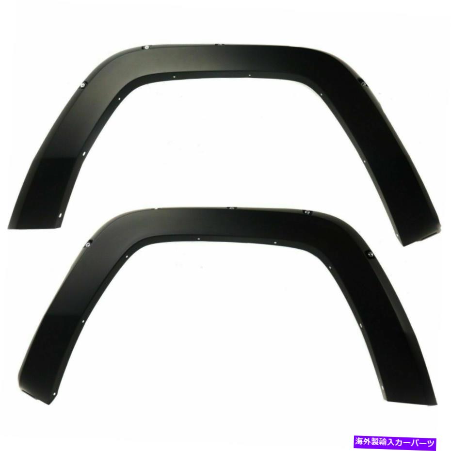 trim panel 2フロントLHとRHサイドフェンダーフレアの新しいセット2006-2010ジープコマンダーに適合する New Set of 2 Front LH and RH Side Fender Flare Fits 2006-2010 Jeep Commander【並行輸入品】