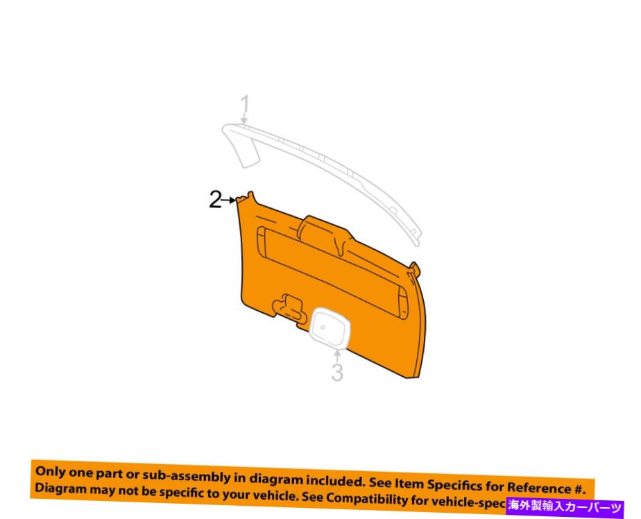 trim panel Chrysler OEM Liftgate Tailgate Hatch-Trimパネルrs74bd1ae CHRYSLER OEM Liftgate Tailgate Hatch-Trim Panel RS74BD1AE【並行輸入品】