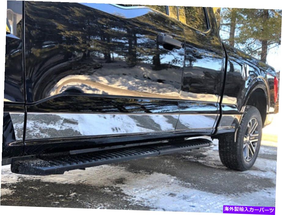 trim panel ステンレスロッカーパネルトリム12PCフィット2021-2022 FORD F-150スーパーキャブ6.5 'ベッド Stainless Rocker Panel Trim 12Pc Fits 2021-2022 Ford F-150 Super Cab 6.5' bed【並行輸入品】｜Us Custom Parts Shop USDM