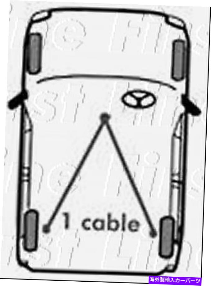 Brake Cable FKB1151ファーストラインブレーキケーブル完全フィットフォードシエラ82-93 FKB1151 FIRST LINE BRAKE CABLE COMPLETE fits Ford Sierra 82-93【並行輸入品】