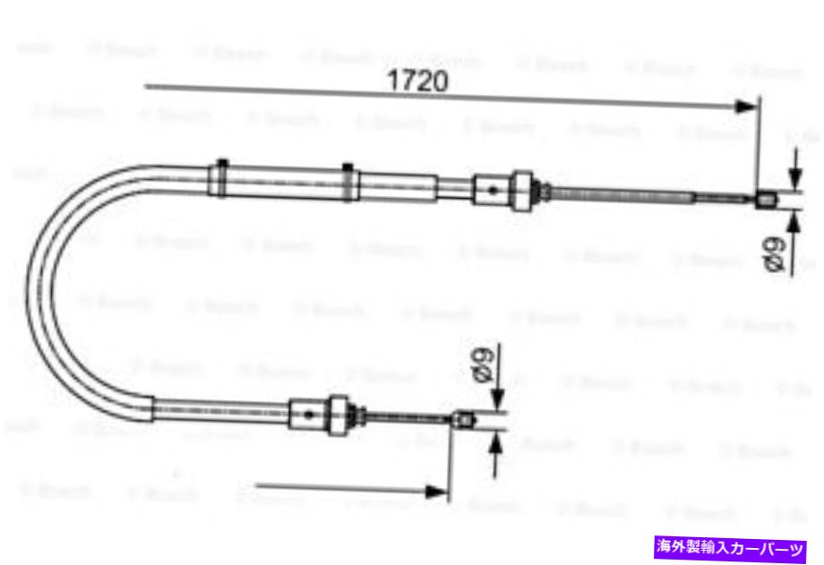 Brake Cable ボッシュパーキングブレーキケーブルはダシアダスターSUVルノー2010- 1987482411に適合します BOSCH Parking Brake Cable Fits DACIA Duster Suv RENAULT 2010- 1987482411【並行輸入品】