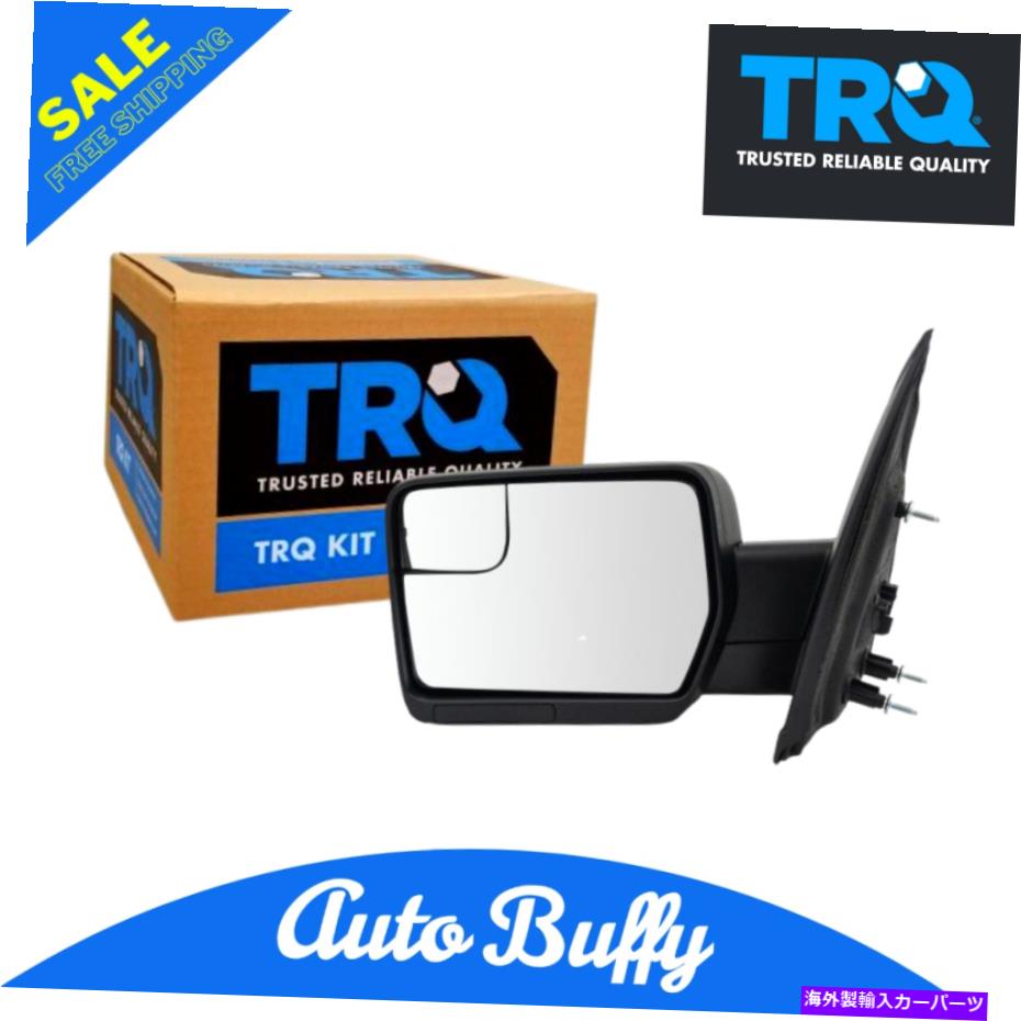 USミラー TRQミラーパワーテクスチャブラックドライバーサイド11-14 FORD F150のためにLHを左に左 TRQ Mirror Power Textured Black Driver Side Left LH for 11-14 Ford F150 New【並行輸入品】