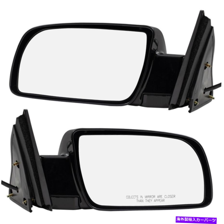 USミラー ペアセットパワーサイドビューミラーは、シボレーGMC SUVピックアップトラック用のメタルベース付き Pair Set Power Side View Mirrors w/ Metal Base for Chevy GMC SUV Pickup Truck【並行輸入品】