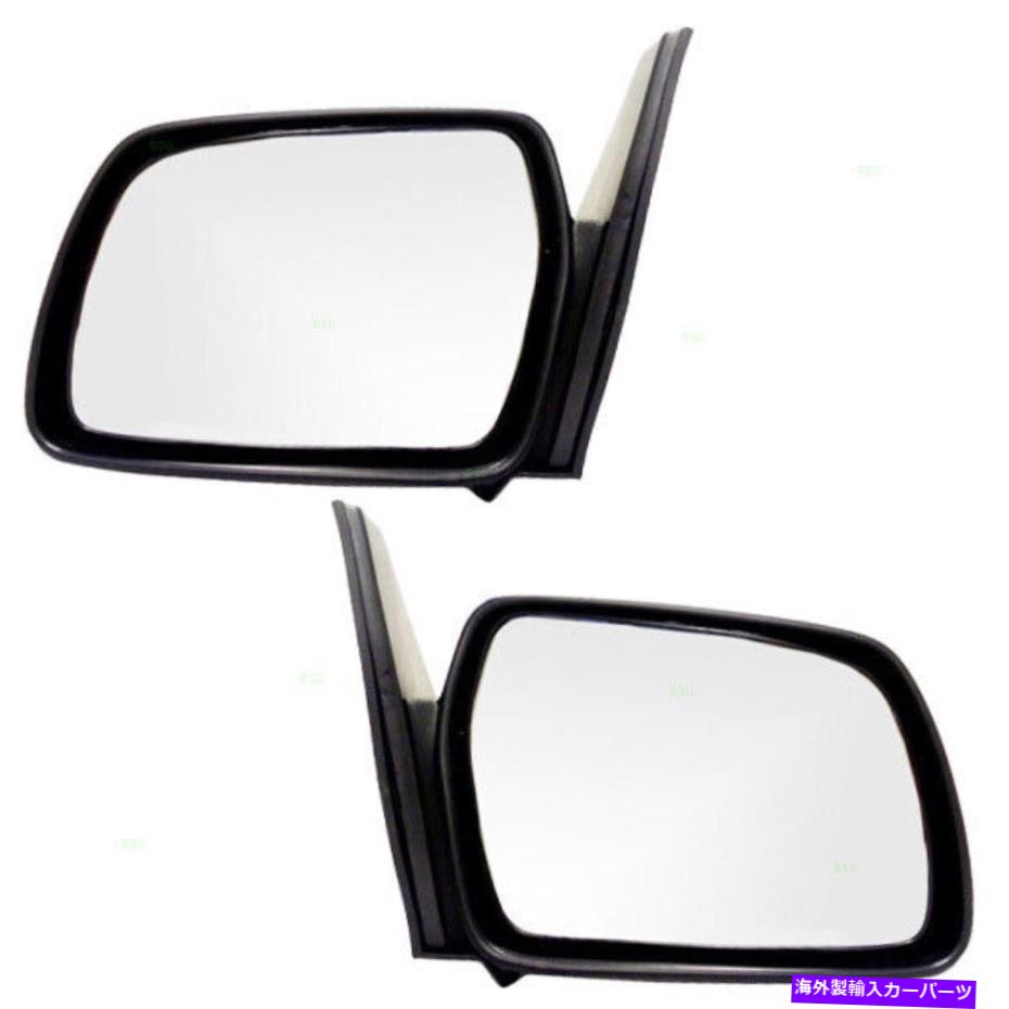 USミラー 新しいペアセットマニュアルサイドビューミラーガラスハウジングトラッカーサイドキック2ドアSUV New Pair Set Manual Side View Mirror Glass Housing Tracker Sidekick 2 Door SUV【並行輸入品】