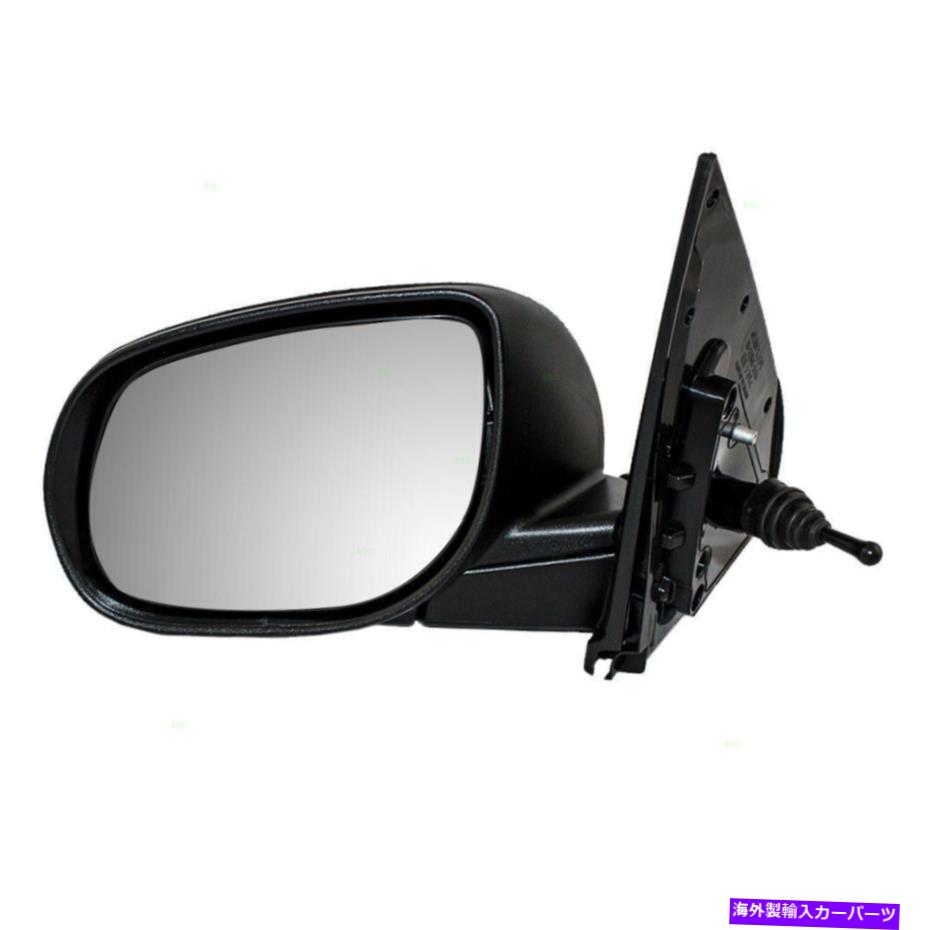 USミラー 新しいドライバーマニュアルリモートサイドビューミラーガラスハウジング10-13 KIA FORTE New Drivers Manual Remote Side View Mirror Glass Housing for 10-13 Kia Forte【並行輸入品】