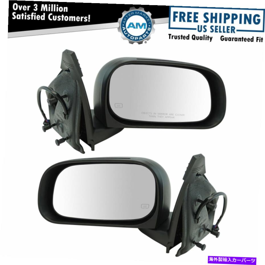 USミラー 04-05ダッジデュランゴの折りたたみ式加熱ミラーペアセットLHと右RH Folding Power Heated Mirrors Pair Set Left LH & Right RH for 04-05 Dodge Durango【並行輸入品】