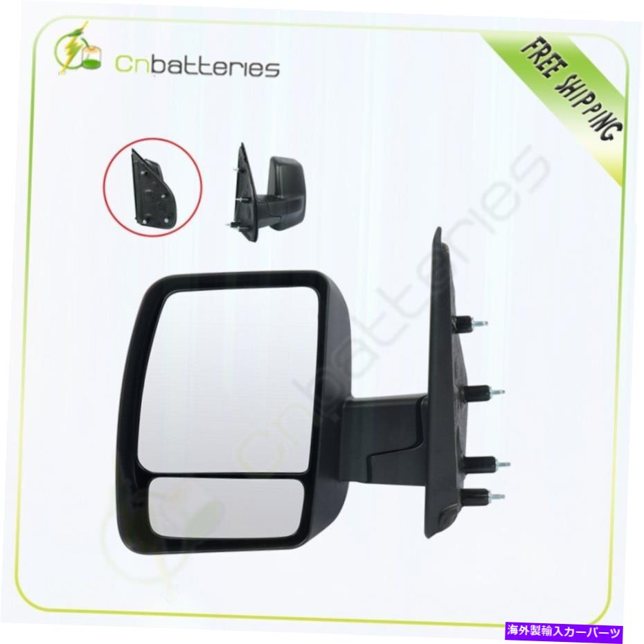 USミラー 日産NVのドライバーサイドミラー12-13 1500 2500 3500ブラックテクスチャマニュアルフォールド Driver Side Mirror 12-13 For Nissan NV 1500 2500 3500 Black Textured Manual Fold【並行輸入品】